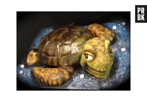 Essa tartaruga super simpática pode ser o bolo do seu próximo aniversário!