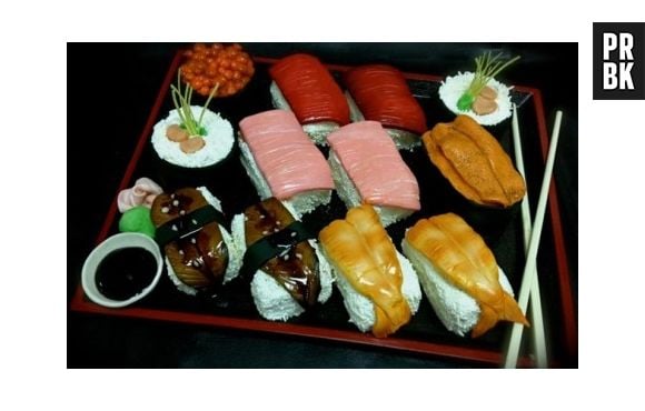 Sushi como bolo de aniversário? Pode ser!