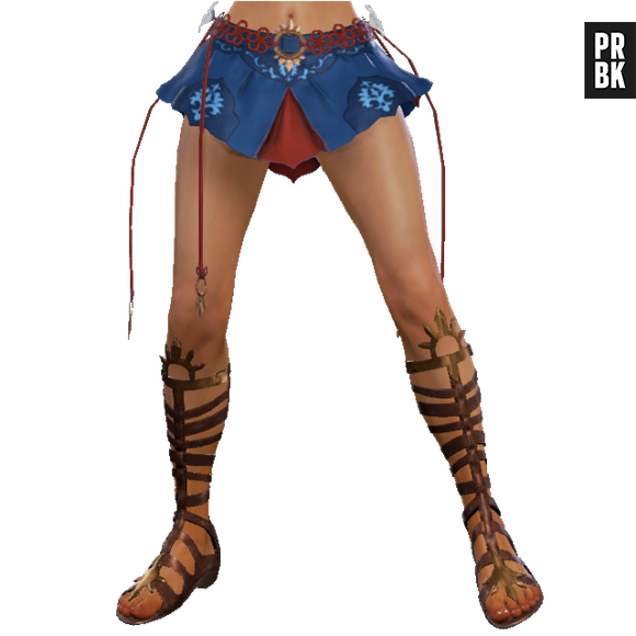 A lutadora usa sandália de gladiadora e apareceu pela primeira vez nesta quinta-feira (19) para "Tekken 7"