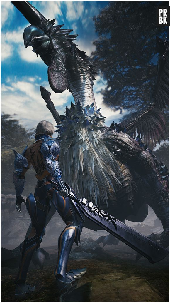 Um dos monstros que o personagem de "Mevius Final Fantasy" terá que enfrentar