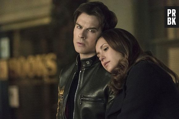 Em "The Vampire Diaries", Elena (Nina Dobrev) pode ir embora sem Damon (Ian Somerhalder)