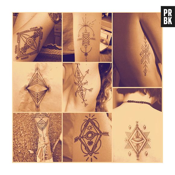 Se inspire em uma dessas tatuagens geométricas 