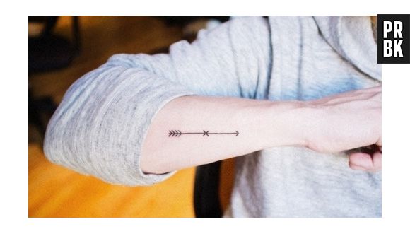 A tatuagem geométrica pode ser bem fofa e delicada