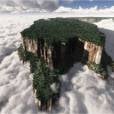  Monte Roraima, Brasil e Venezuela. Bem pertinho da gente, essas rochas conseguem ficar acima das nuvens! Maravilhoso! 
