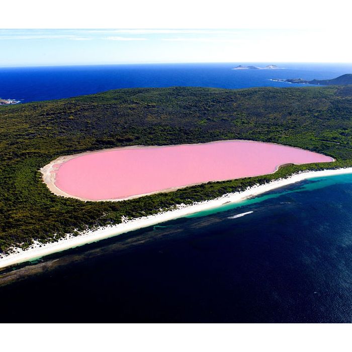  &amp;nbsp;Lake Hillier, Australia. J&amp;aacute; viram alguma vez um lago rosa? 