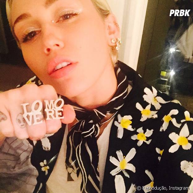 Miley Cyrus em seu polêmico Instagram