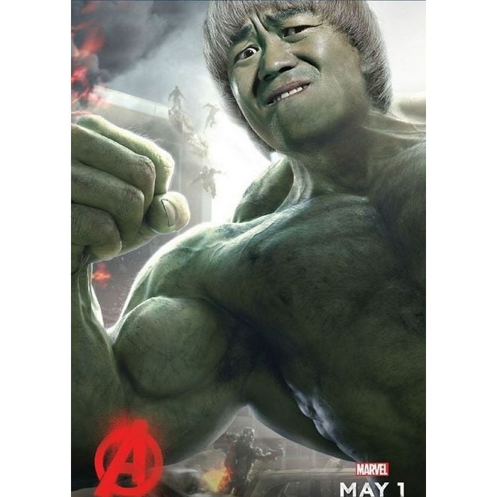  Esse Hulk, de &quot;Os Vingadores&quot;, em vers&amp;atilde;o chinesa t&amp;aacute; muito parecido com o ator&amp;nbsp;Jackie Chan 