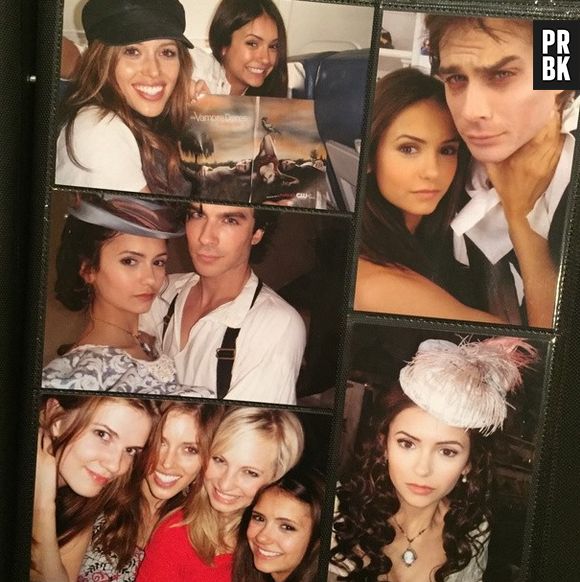 Nina Dobrev (Elena) e Ian Somerhalder (Damon) sabiam passar o tempo durante os descansos de "The Vampire Diaries"