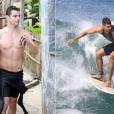 Outra figurinha que é bastante comum nas praias cariocas é o ator recém-separado Cauã Reymond! O galã aproveita as ondas para surfar e relaxar