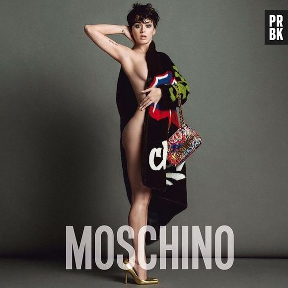 Katy Perry nua para a Moschino