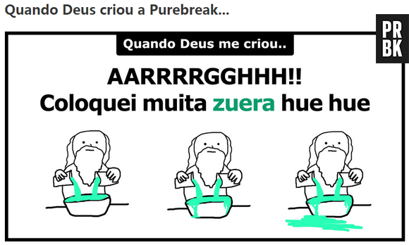 Testezinho do Facebook mostra que Deus criou o Purebreak cheio de zueira