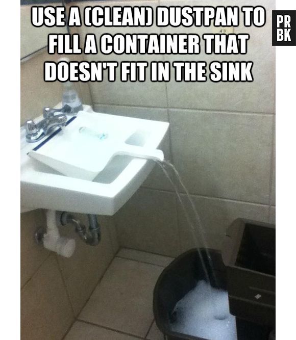 Ih, o balde não coube na pia? Temos a solução!