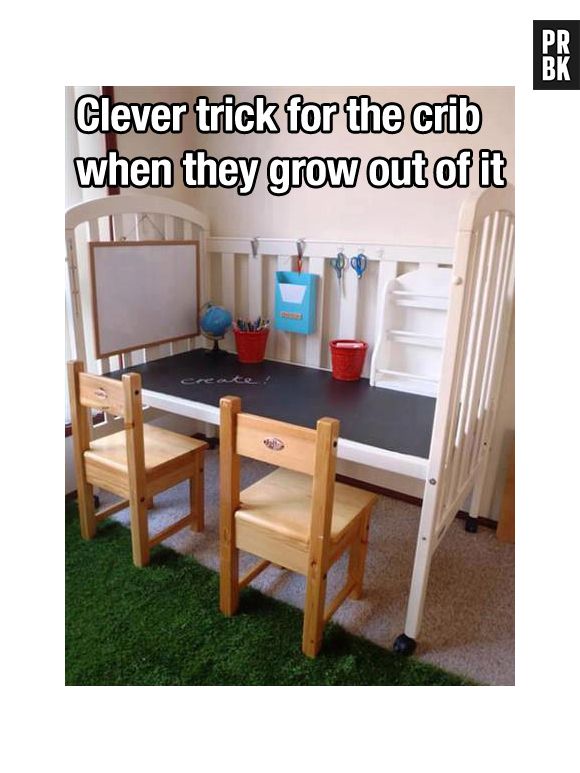 O bebê cresceu e não tem o que fazer com o berço? Que tal uma mesa?