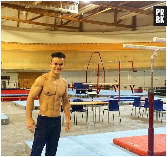 Caio Souza e seu abdomen muito bem trabalhado para os Jogos Pan Americanos de Toronto