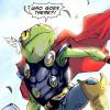 O Throg é um sapo com o poder do Thor. Legal? Não muito...