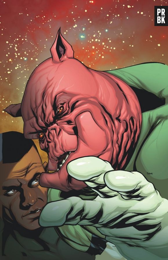 Parece que tem alguém atrapalhando a foto do Lanterna Verde?