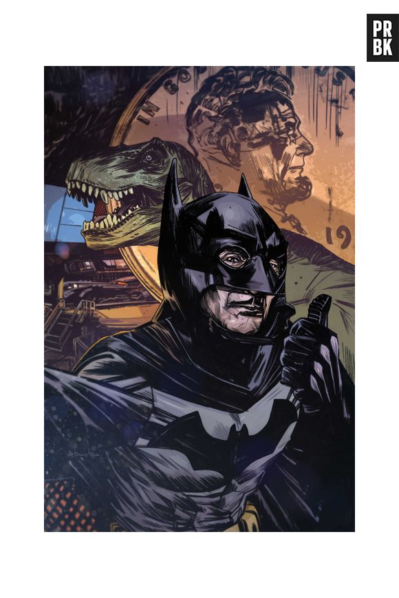 Batman até que ficou bastante descontraído na foto