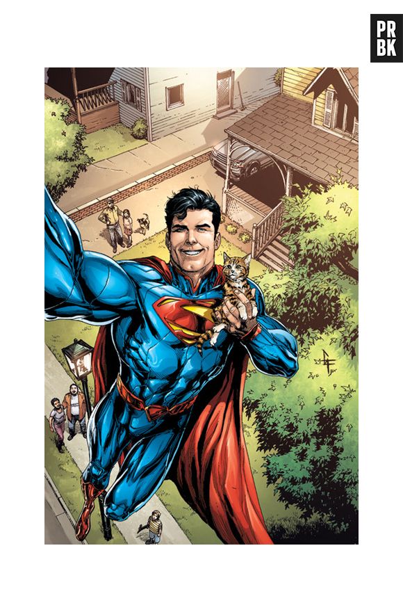 Superman fazendo aquela exibiçãozinha básica