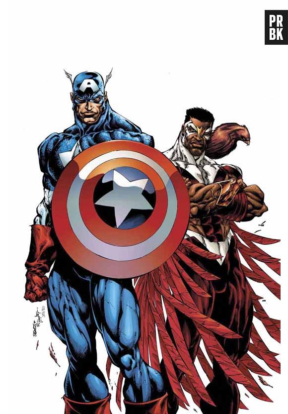 O bromance de Capitão América e Falcão é tão profundo, que um não luta sem o outro