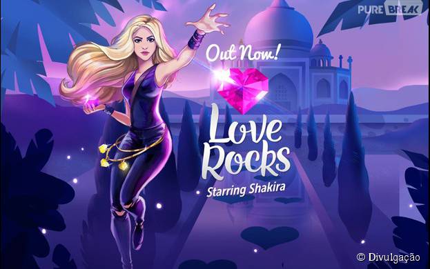 Shakira lança joguinho para celular "Love Rocks"