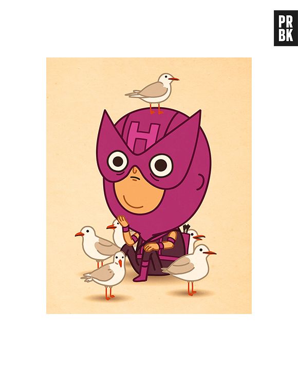 Gavião Arqueiro, de "Os Vingadores", está pensando um pouco na vida...