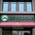 Rua chinesa tem prédio comercial com 'Starbucks' fake