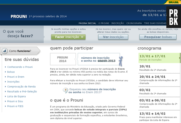 ProUni 2014 já conta com mais de 400 mil inscritos no 1° dia