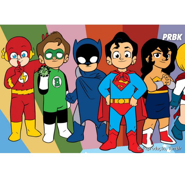 Super-heróis são uma turma da escola