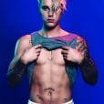 Justin Bieber usou o tanquinho sarado para anunciar as divulgações do CD "Purpose"