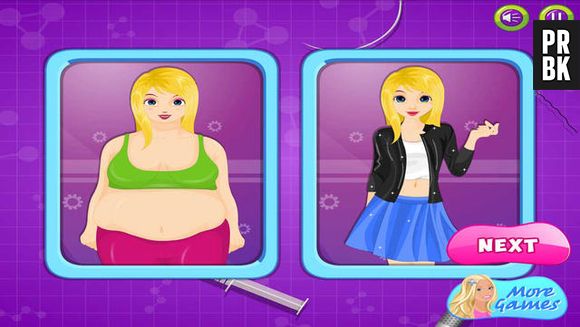 No Google Play, loja online da empresa, a personagem de "Plastic Surgery for Barbie" é descrita como "feia"