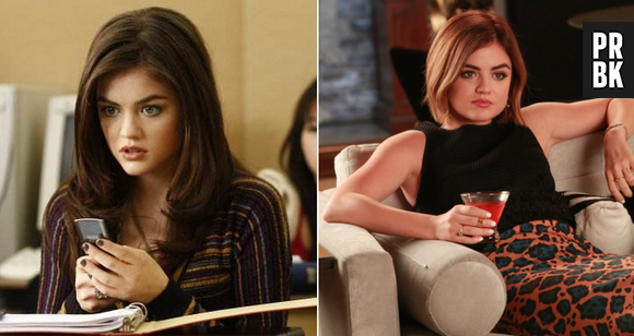 Em "Pretty Little Liars", Aria (Lucy Hale) cortou as madeixas e está totalmente diferente