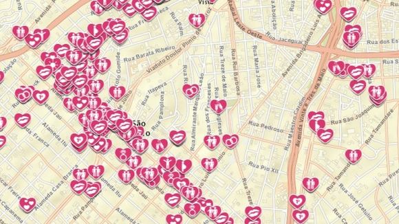 Existe amor em SP: mapa interativo permite compartilhar histórias românticas