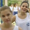 Shirley ( Alice Wegmann ) e a rival Helena ( Bruna Marquezine ) na novela "Em Família"