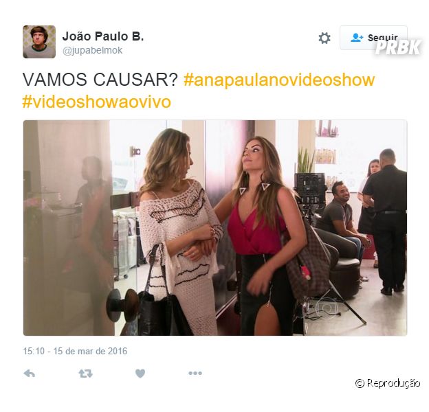 Do "Vídeo Show": Ana Paula, ex-"BBB16", estreia quadro "Por Onde Anda?", e recebe Anamara!
