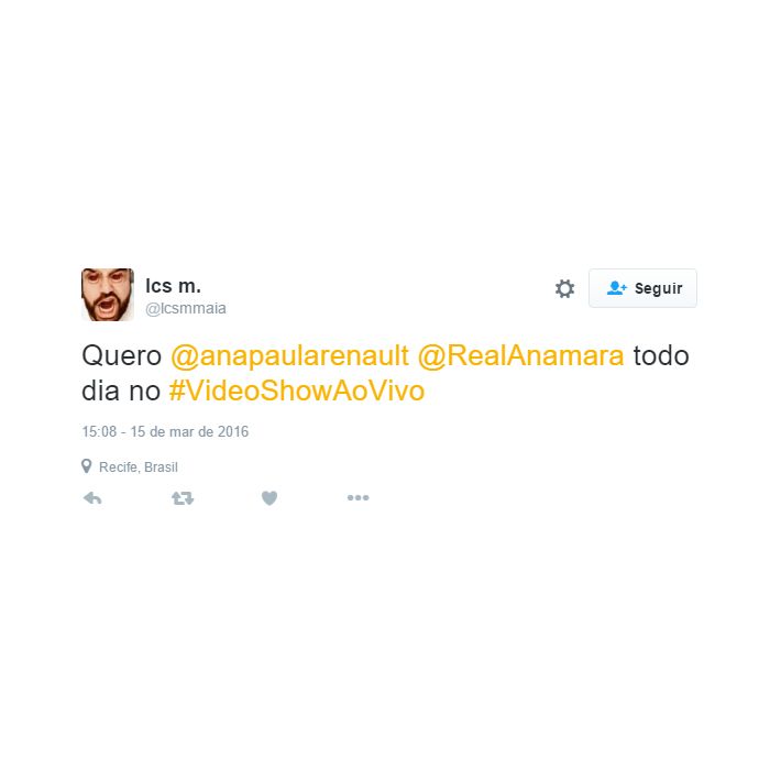 Do &quot;Vídeo Show&quot;: as ex-&quot;BBB&quot; Ana Paula e Anamara foram aprovadas por parte do público do Twitter!