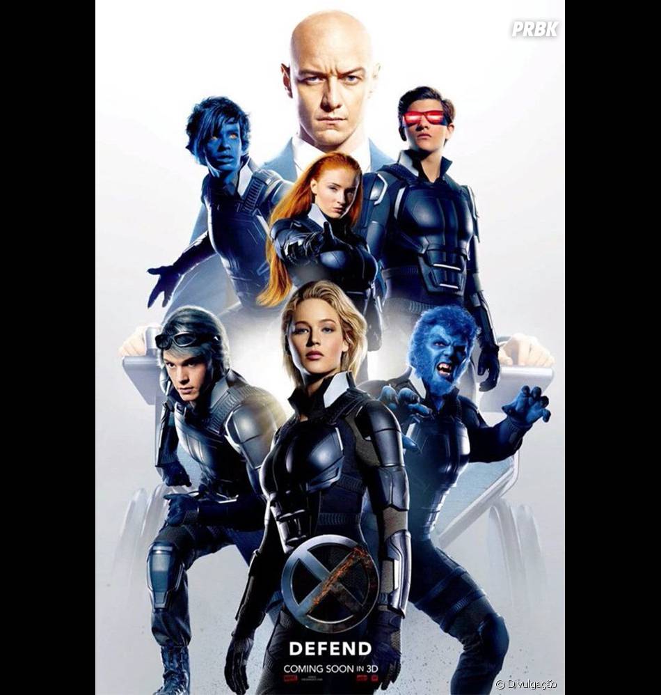 De &quot;X-Men: Apocalipse&quot;: poster com Mística (Jennifer Lawrence) e equipe do Instituto Xavier é divulgado!