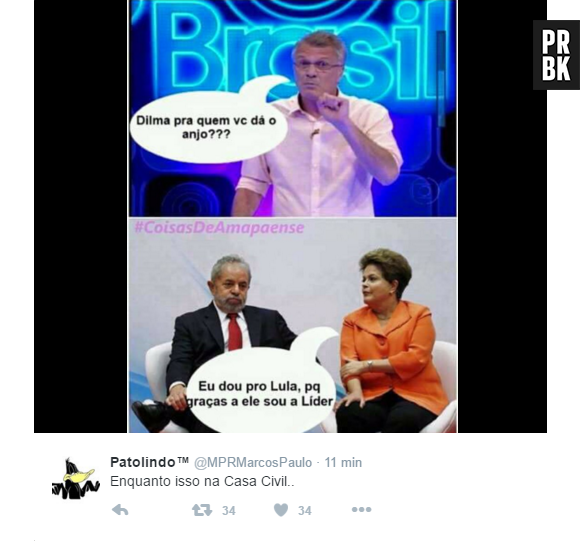 É política ou "Big Brother Brasil", hein? Lula vira ministro da Casa Civil no governo Dilma Rousseff e redes sociais piram