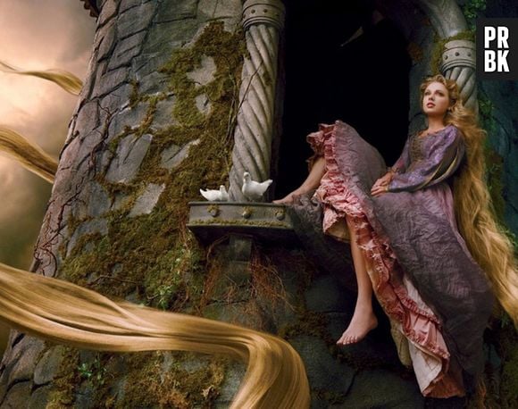 Taylor Swift está linda como Rapunzel!