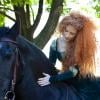 Jessica Chastain posa como heroína Merida