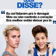 Justin Bieber ou João Guilherme Ávila? Já sacou quem disse isso?