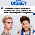Justin Bieber ou João Guilherme Ávila?  Já sacou?