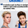 Essa não está difícil, hein? Quem disse? Justin Bieber ou João Guilherme Ávila?