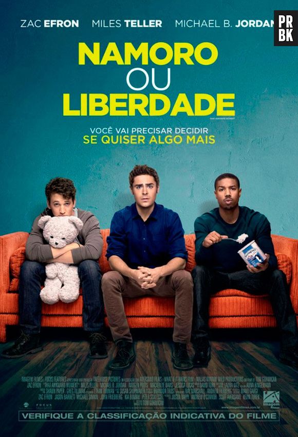 Cartaz nacional de "Namoro ou Liberdade", que estreia dia 20 de março nos cinemas brasileiros