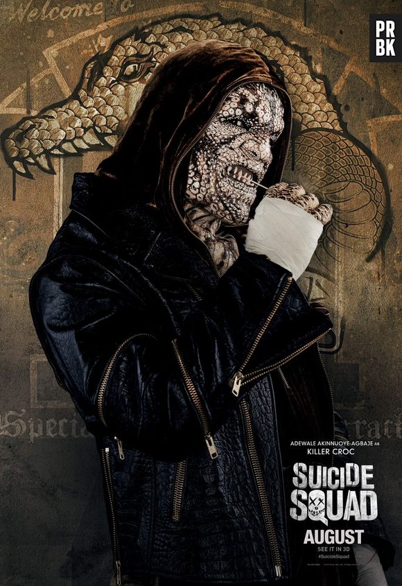 Filme "Esquadrão Suicida": Crocodilo (Adewale Akinnuoye-Agbaje) tem visual aterrorizante!