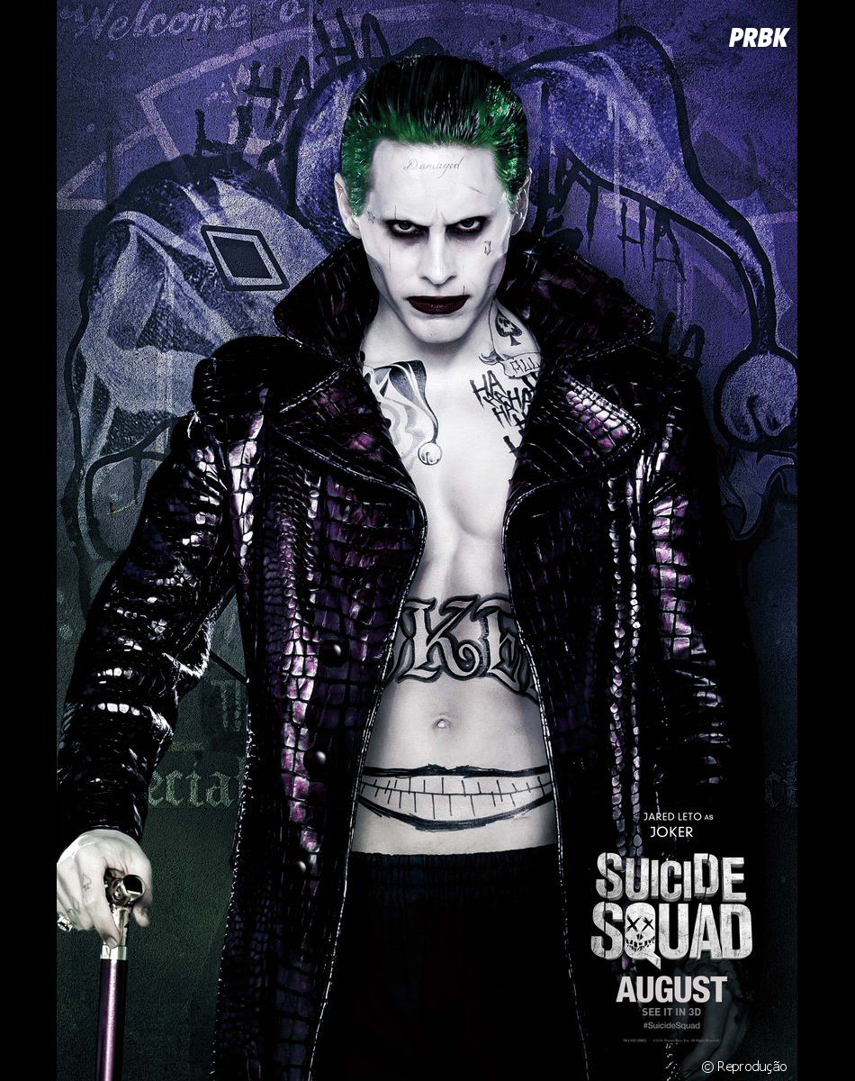 Filme Esquadrão Suicida: Coringa (Jared Leto) estampa novo ...