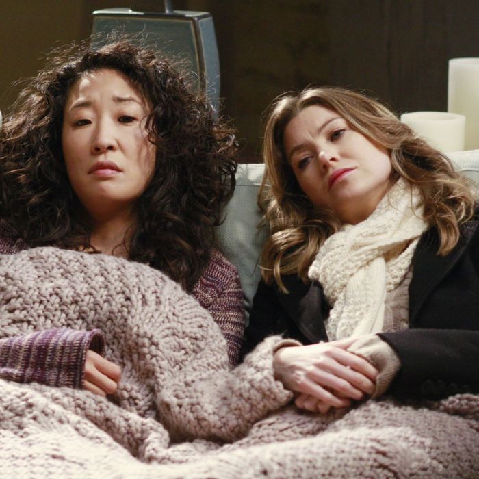  Em &quot;Grey&#039;s Anatomy&quot;, Cristina (Sandra Oh) &amp;eacute; a melhor amiga de Meredith (Ellen Pompeo) 