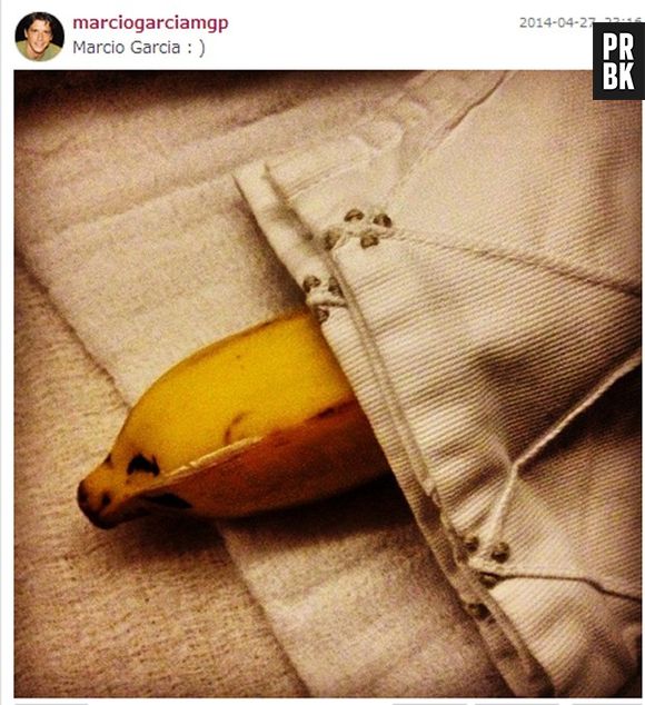 O ator Marcio Garcia postou a foto de uma banana