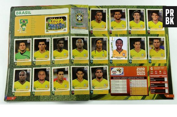 Complete o álbum de 2010 da Copa do Mundo com a figurinha do Robinho