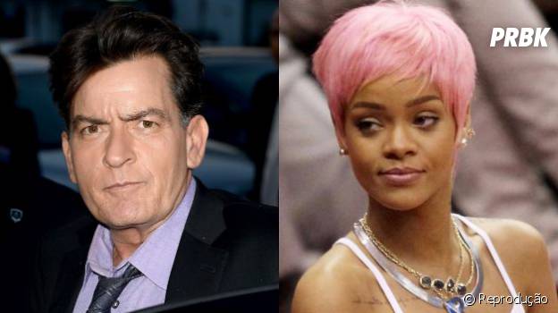 Rihanna e Chalie Sheen se desentendem no Twiiter