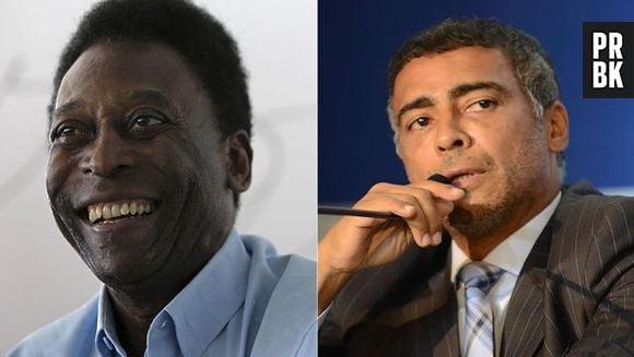 Pelé e Romário, um caso de amor e ódio